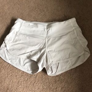 White lulu shorts